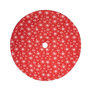 48 Inches Christmas Tree Skirt (White/Gold)